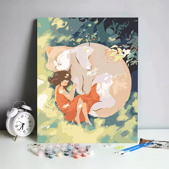 Peinture à l'huile numérique bricolage à la main